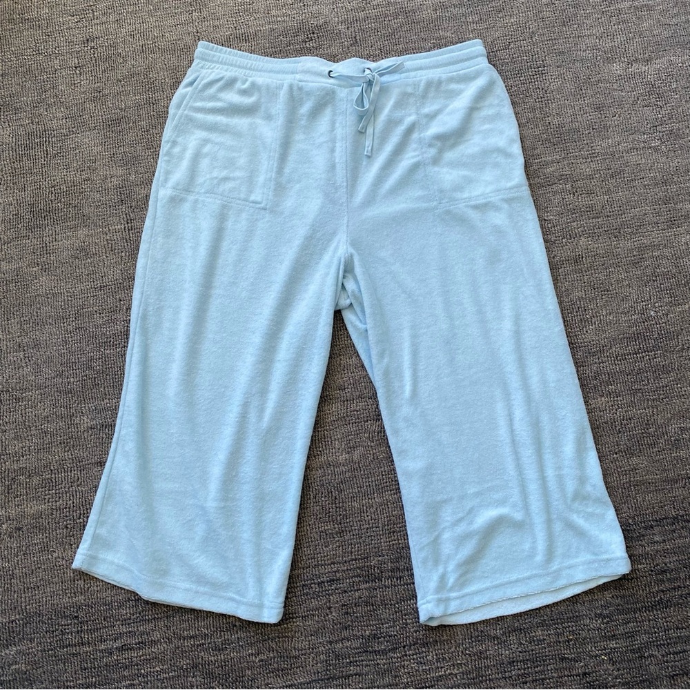 NWOT Comfy Terry Wide Leg Pants